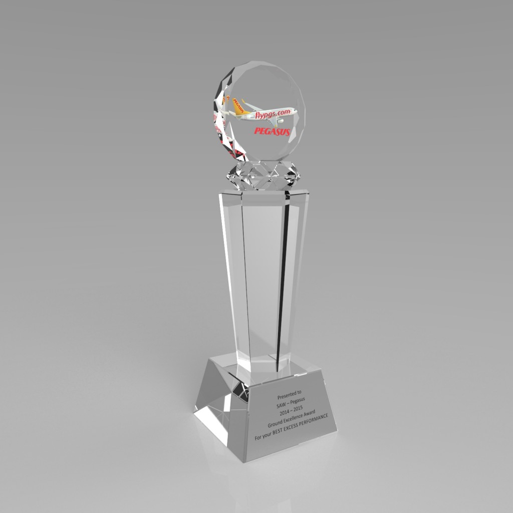 PB960 Kristal Plaket