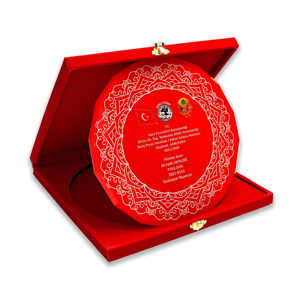 PB1521 Tabak Kristal Plaket