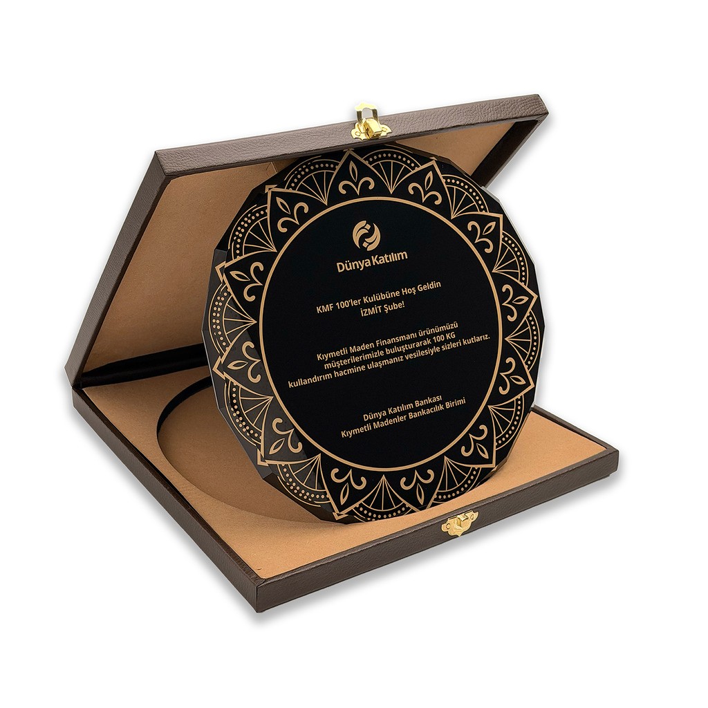 PB1523 Tabak Kristal Plaket