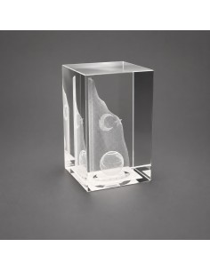 3D Lazer Patlatma Küp 5x5x8 Dikey