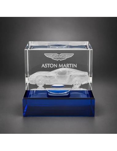 3D Lazer Patlatma Küp 5x5x8 Yatay Mavi Kaideli