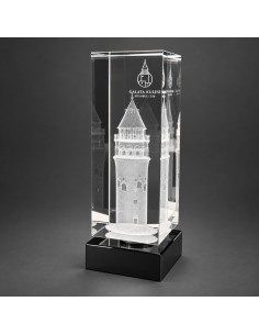 3D Lazer Patlatma Küp 6x6x15 Dikey Siyah Kaideli 2