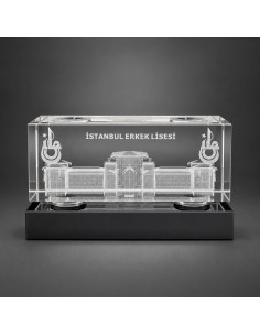 3D Lazer Patlatma Küp 6x6x15 Yatay Siyah  Kaideli