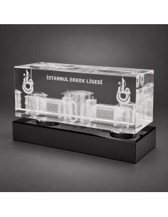 3D Lazer Patlatma Küp 6x6x15 Yatay Siyah  Kaideli 2