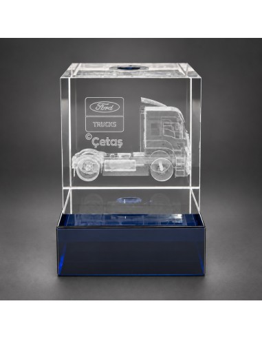 3D Lazer Patlatma Küp 8x8x8 Mavi Kaideli