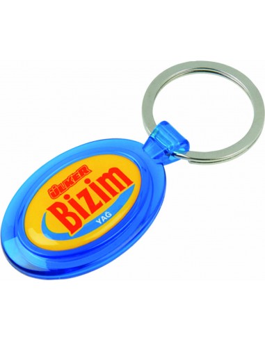 42300 ŞTUR ŞEFFAF ELİPS ANAHTARLIK – logo baskılı promosyon anahtarlık, görsel 4