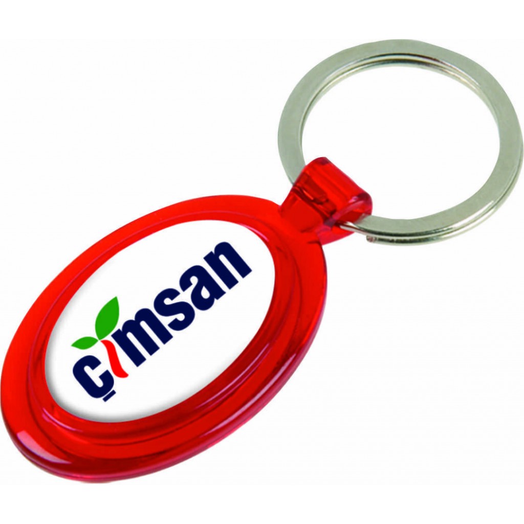 42300 ŞTUR ŞEFFAF ELİPS ANAHTARLIK – logo baskılı promosyon anahtarlık, görsel 5