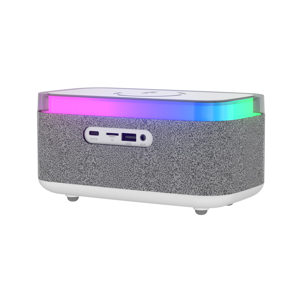 Mikado MD-W10 Gece Lambası Özellikli Alarmlı Saat Speaker – logo baskılı promosyon ürünü, görsel 2