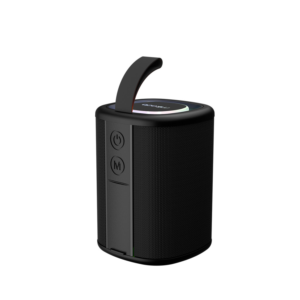 Mikado MD-26BT Siyah 6W 1200mAh USB-TF-TWS-IPX6 Bluetooth Hoparlör – logo baskılı promosyon ürünü, görsel 2