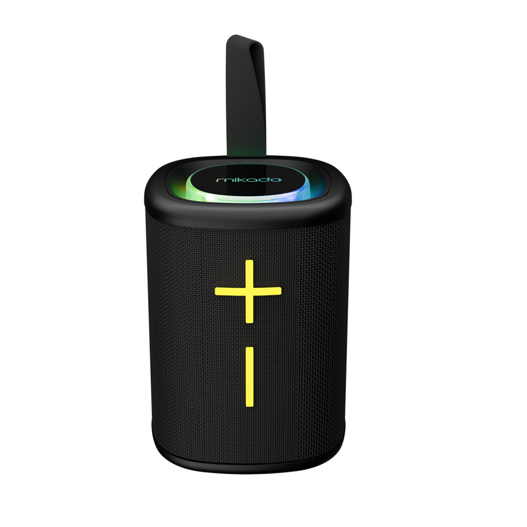 Mikado MD-26BT Siyah 6W 1200mAh USB-TF-TWS-IPX6 Bluetooth Hoparlör – logo baskılı promosyon ürünü, görsel 4