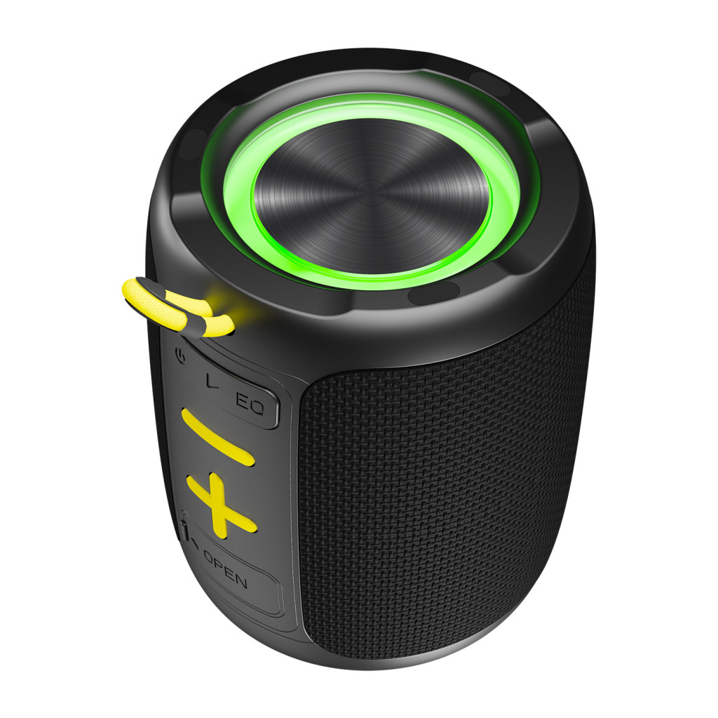 Mikado MD-60BT Spica Siyah 13W 1800mAh BT/TF/USB/ECO Led Işıklı Speaker – logo baskılı promosyon ürünü