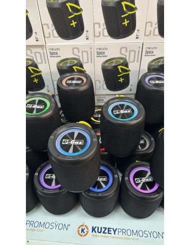 Mikado MD-60BT Spica Siyah 13W 1800mAh BT/TF/USB/ECO Led Işıklı Speaker – logo baskılı promosyon ürünü, görsel 3