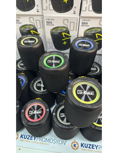 Mikado MD-60BT Spica Siyah 13W 1800mAh BT/TF/USB/ECO Led Işıklı Speaker – logo baskılı promosyon ürünü, görsel 2