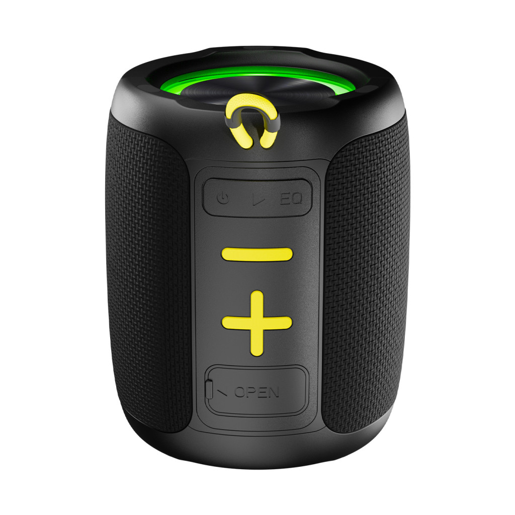 Mikado MD-60BT Spica Siyah 13W 1800mAh BT/TF/USB/ECO Led Işıklı Speaker – logo baskılı promosyon ürünü, görsel 4