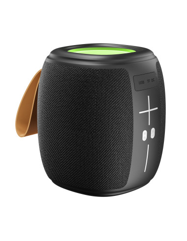 Mikado MD-888 CUBE Siyah 5W 1200mAh BT/TF/USB/LED Işıklı Speaker Hoparlör – logo baskılı promosyon ürünü, görsel 2