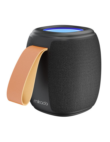 Mikado MD-888 CUBE Siyah 5W 1200mAh BT/TF/USB/LED Işıklı Speaker Hoparlör – logo baskılı promosyon ürünü, görsel 3