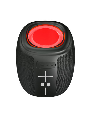 Mikado MD-888 CUBE Siyah 5W 1200mAh BT/TF/USB/LED Işıklı Speaker Hoparlör – logo baskılı promosyon ürünü, görsel 4