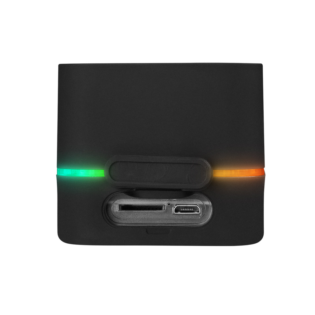 Mikado MD-18BT Siyah DC 5V/USB TF Kartlı Bluetoothlu Led Işklı Şarjlı Speaker Hoparlör – logo baskılı promosyon ürünü, görsel 4