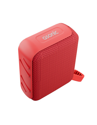 Asonic AS-03 Kırmızı USB-TF-TWS-Bluetooth Destekli 5W 1200mAh Type-C Speaker – logo baskılı promosyon ürünü