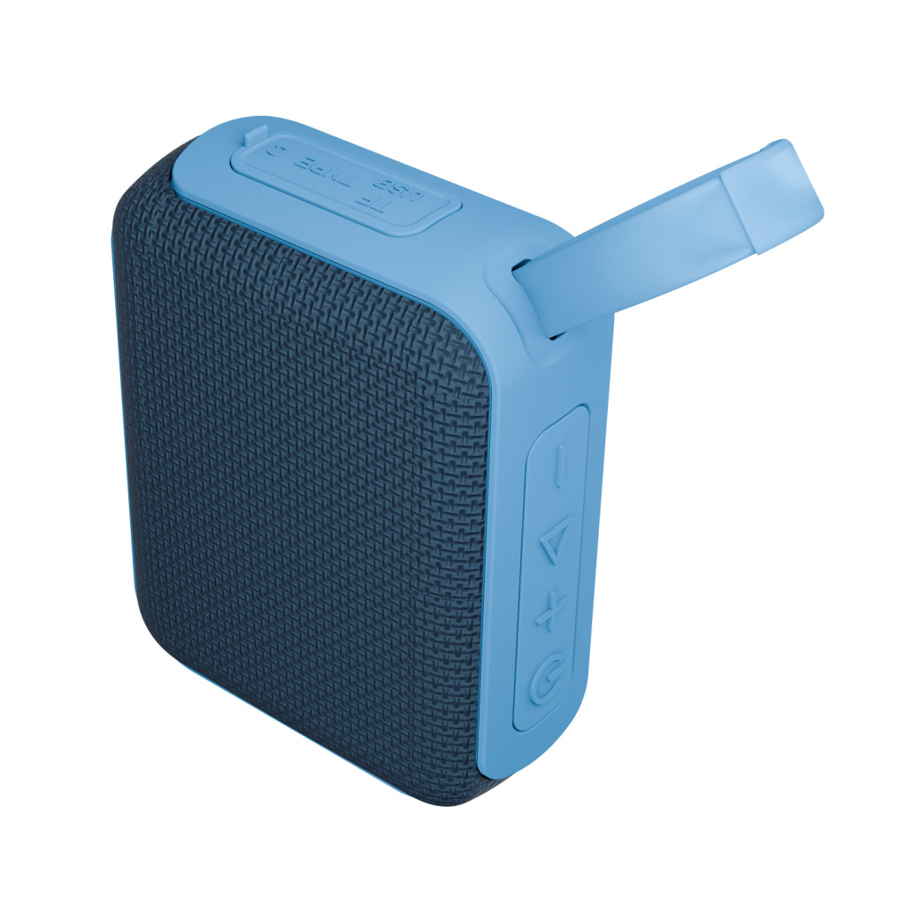 Asonic AS-03 Mavi USB-TF-TWS-Bluetooth Destekli 5W 1200mAh Type-C Speaker – logo baskılı promosyon ürünü, görsel 3